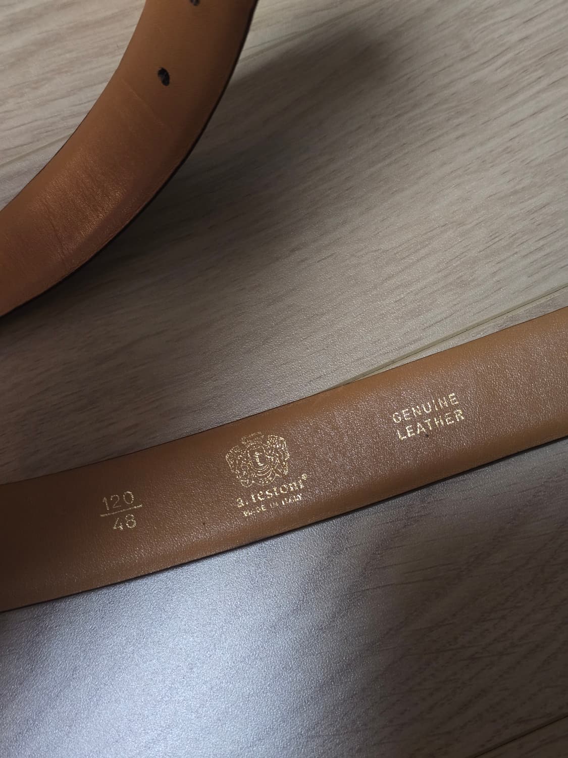 A.testoni 아테스토니 금장 레더 벨트  상품이미지3