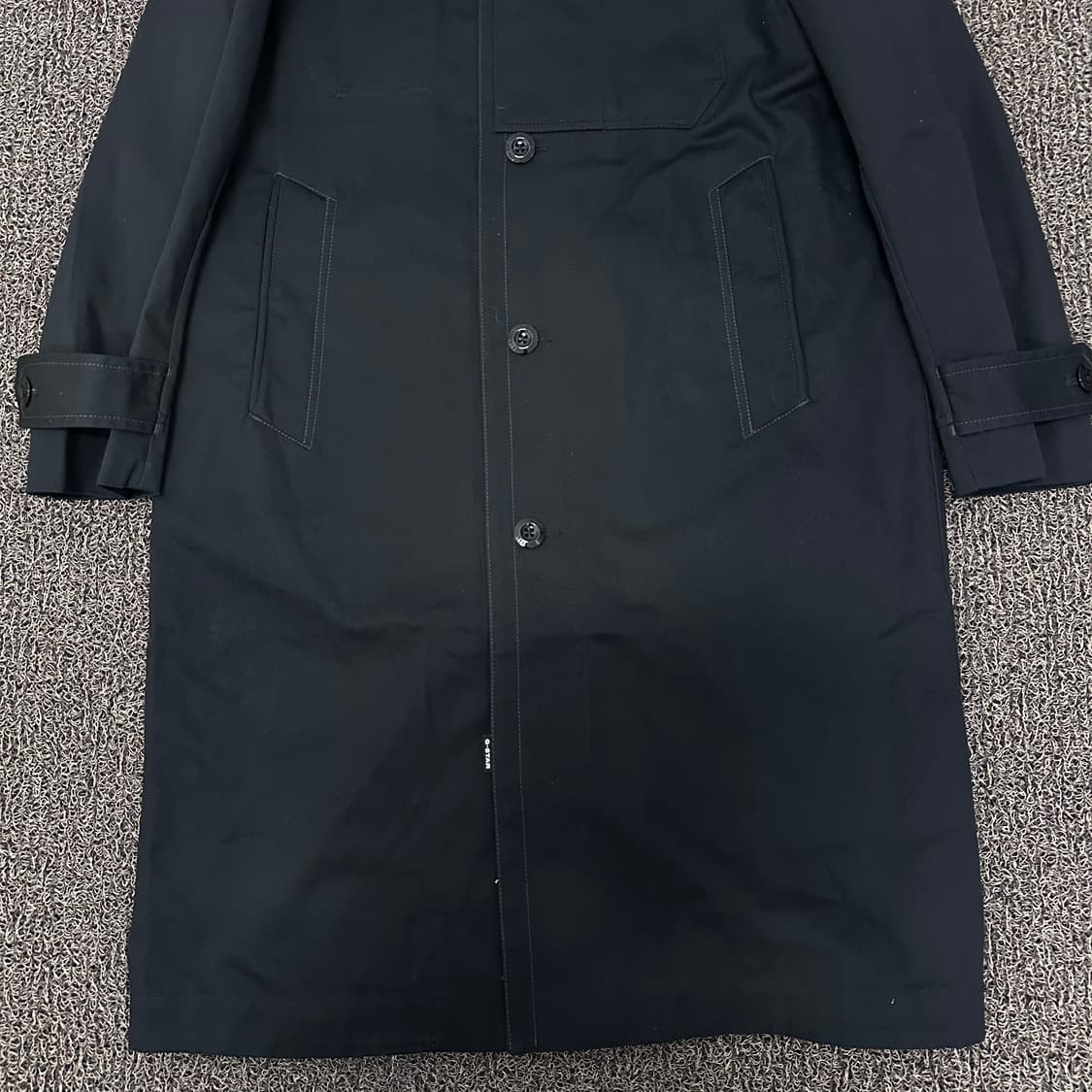 G-Star 지스타 유기농 코튼 롱 코트 블랙 M 상품이미지5