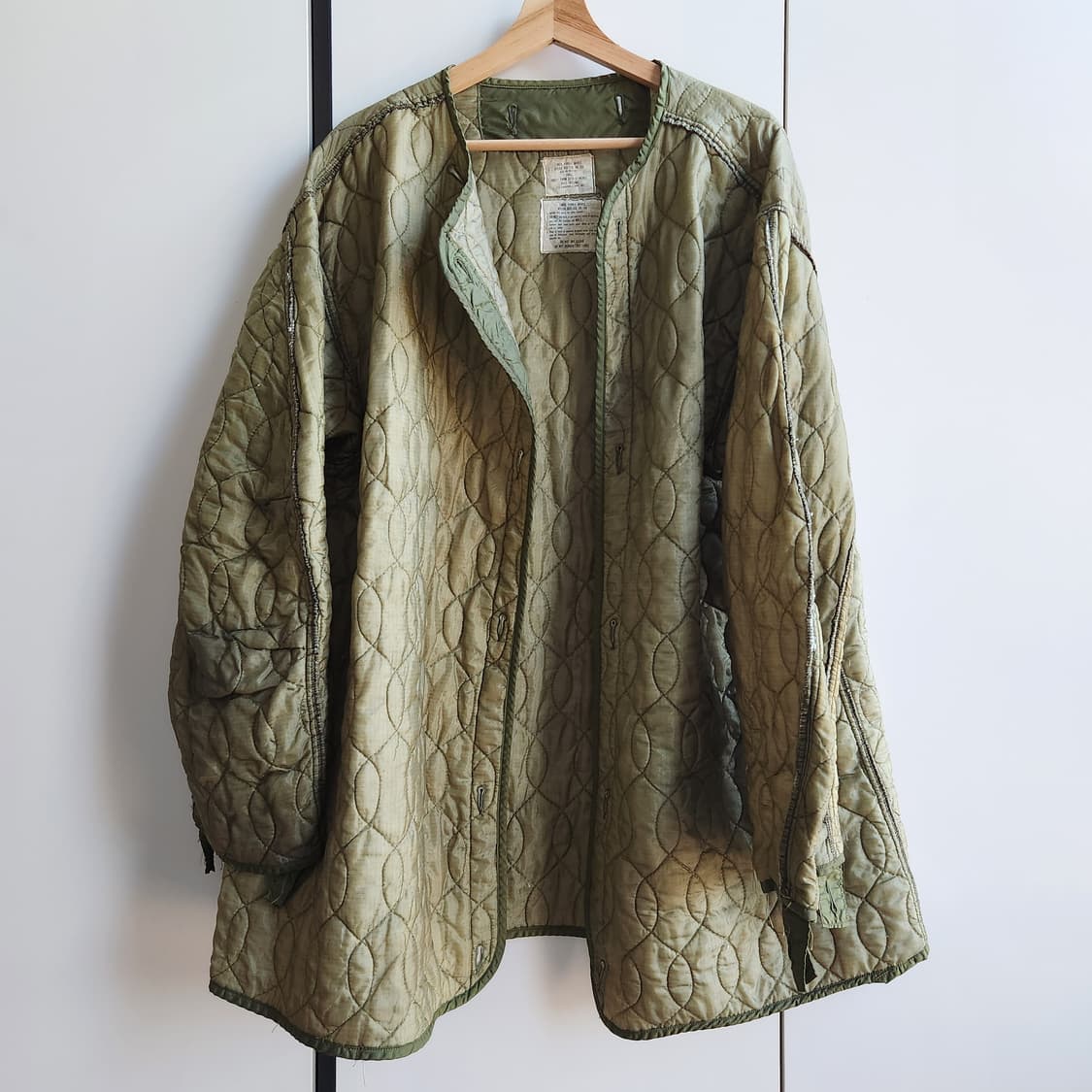 M65 개파카 라이너 내피 더블퀼팅 S 희귀 상품이미지1