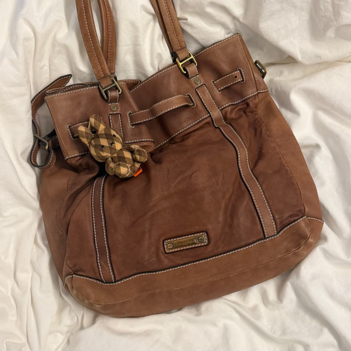 Burberry 빈티지 버버리 램스킨 토트백 상품이미지2