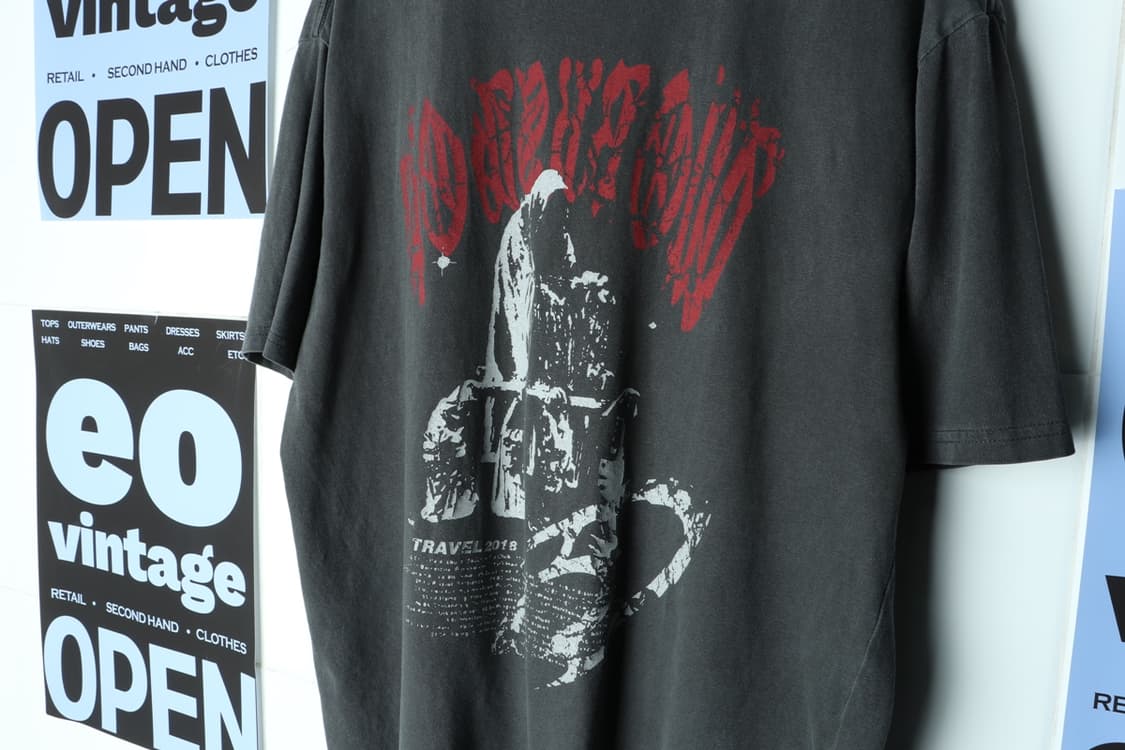 (L-2XL) 트레블 반팔 티셔츠 락티 피그먼트 Y2K 유행-7AFA 상품이미지7
