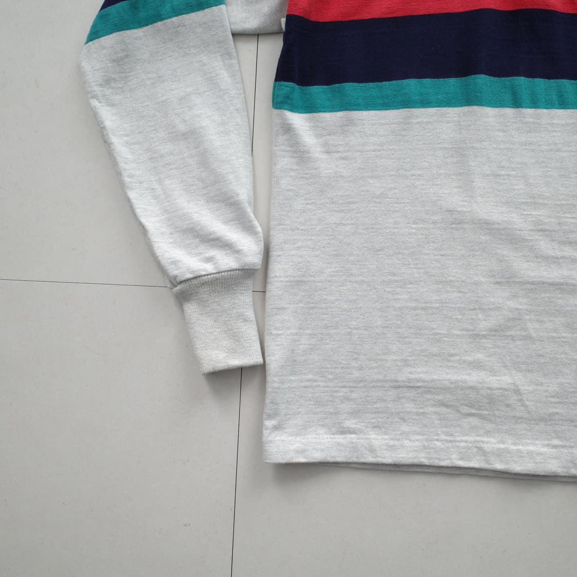 90s 빈티지 엘엘빈 MADE IN USA 럭비 셔츠 L 상품이미지4