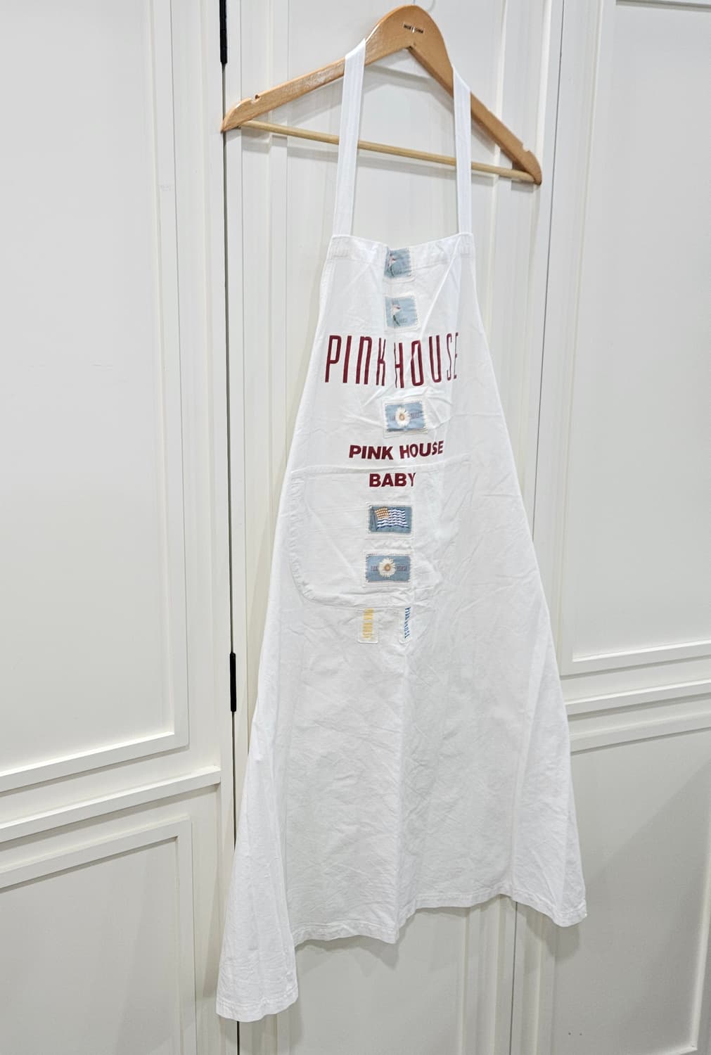 핑크하우스 화이트 에이프런 앞치마 상품이미지2
