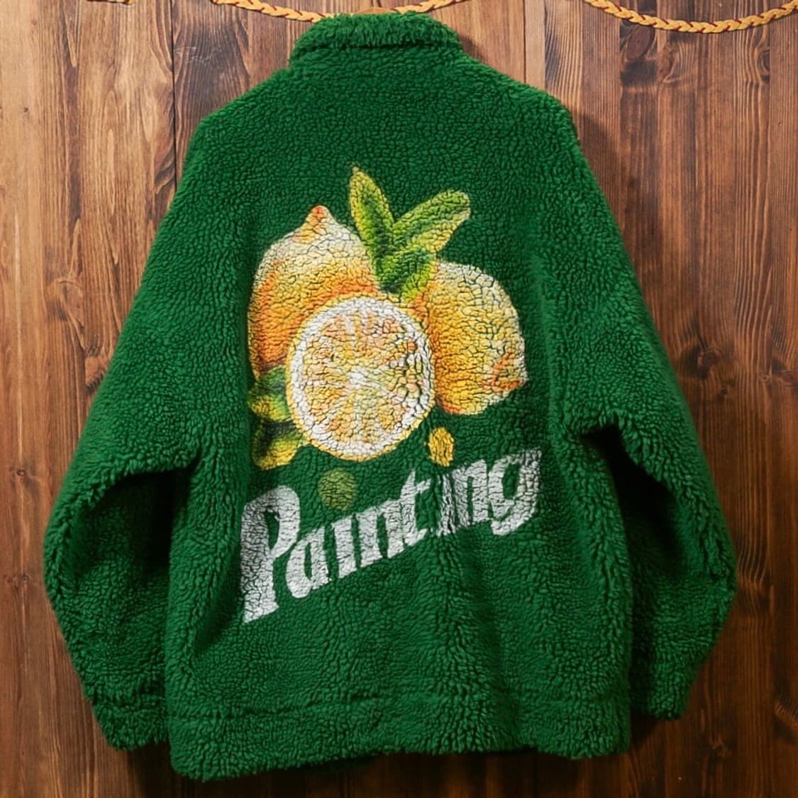 더블렛 핸드페인팅 Faux 시어링 자켓 상품이미지1