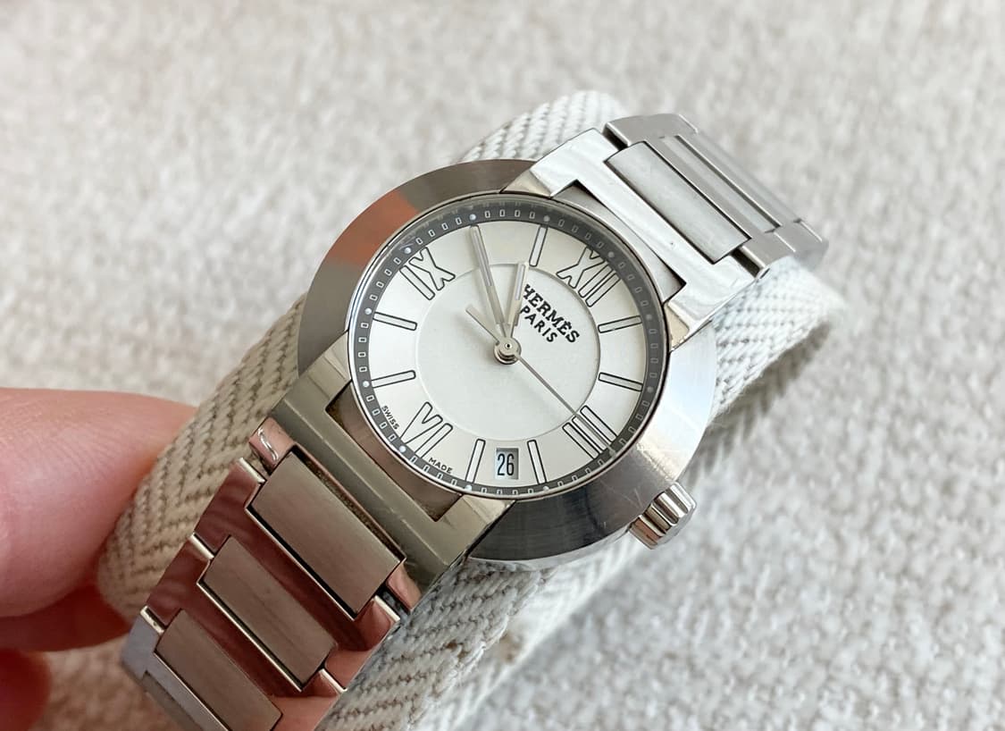 에르메스 노마드 NO1.210 여성용 쿼츠 28mm 화이트 다이얼 스틸 상품이미지6