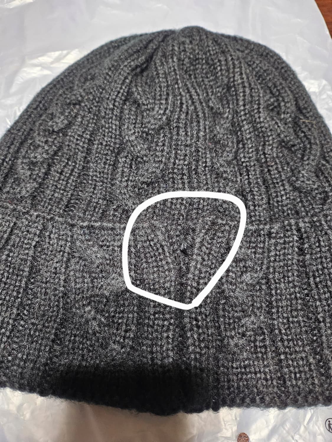 팔라스모자 P링크 비니 블랙 새상품 상품이미지6