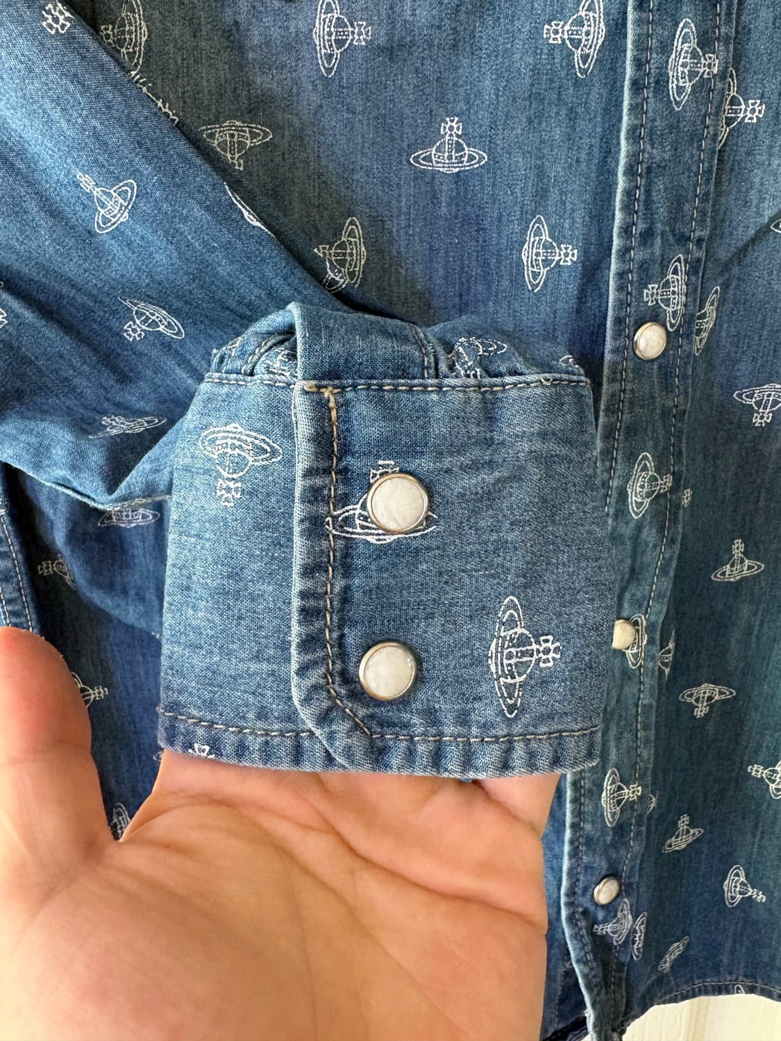 Vivienne Westwood 비비안 웨스트우드 데님 웨스턴 셔츠 상품이미지4