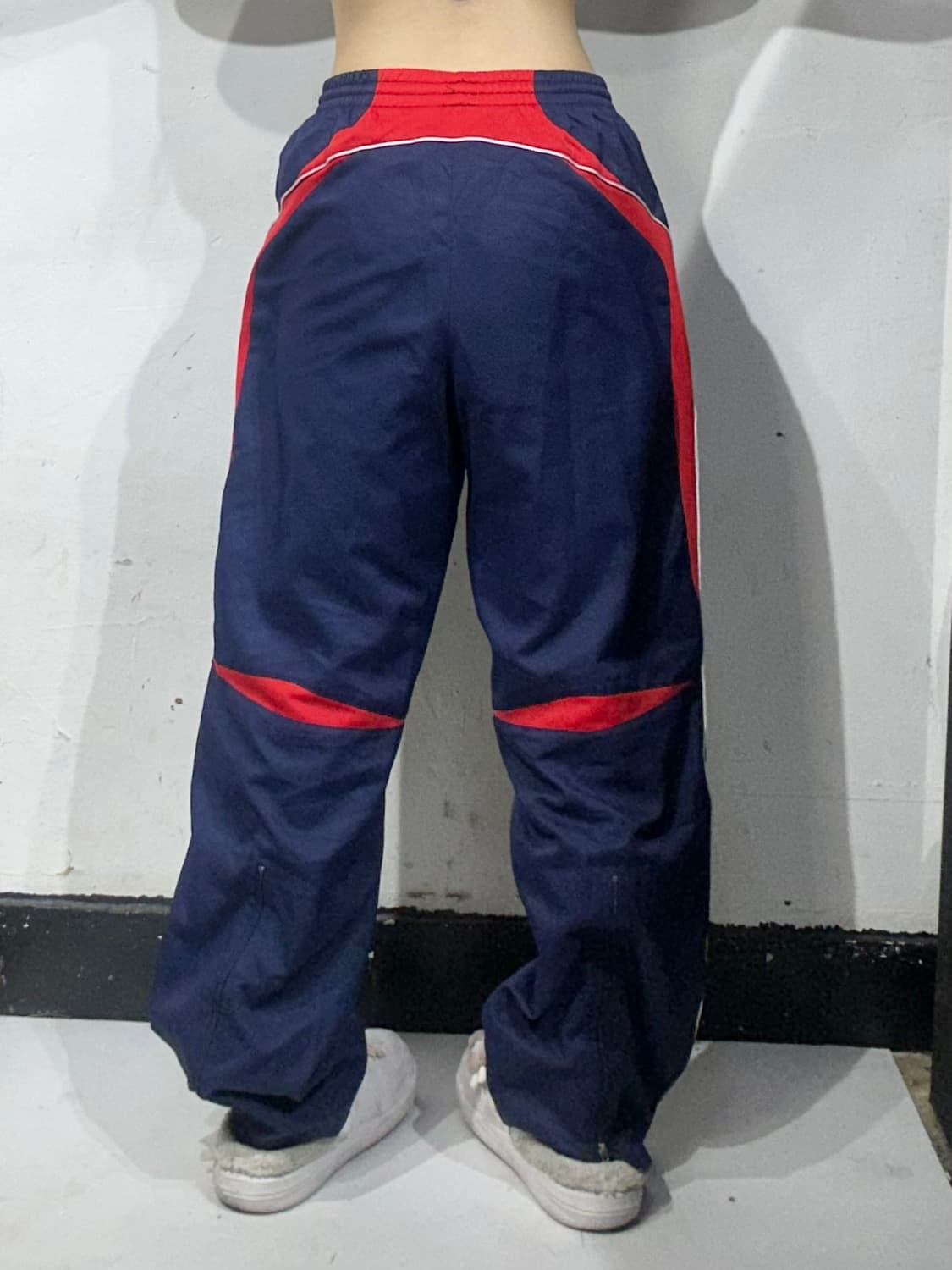 엄브로 네이비 와이드 사이드 라인 트랙 팬츠 M 상품이미지3