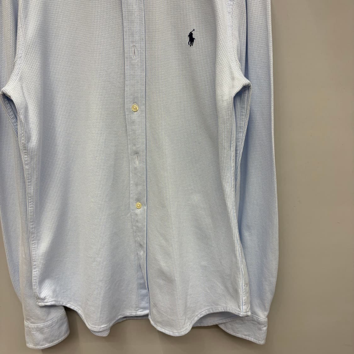 폴로 랄프 로렌 스카이블루 체크 셔츠 M 상품이미지3