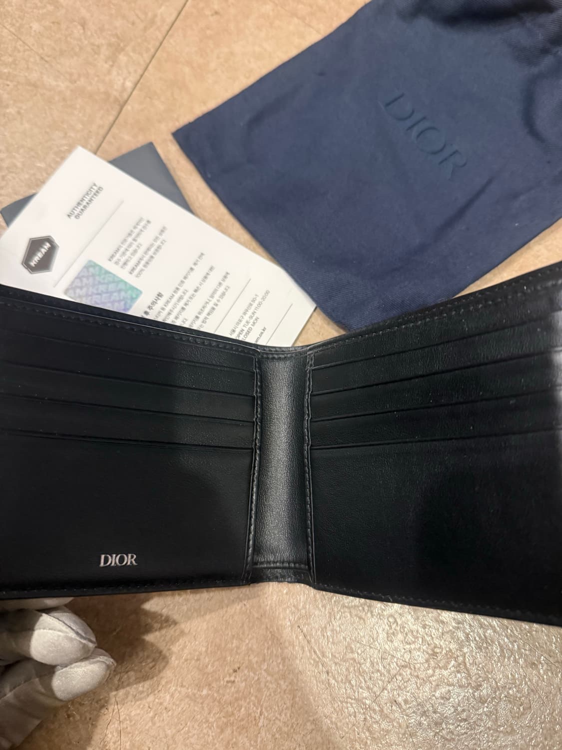 디올 오블리크 반지갑 새상품급 상품이미지5