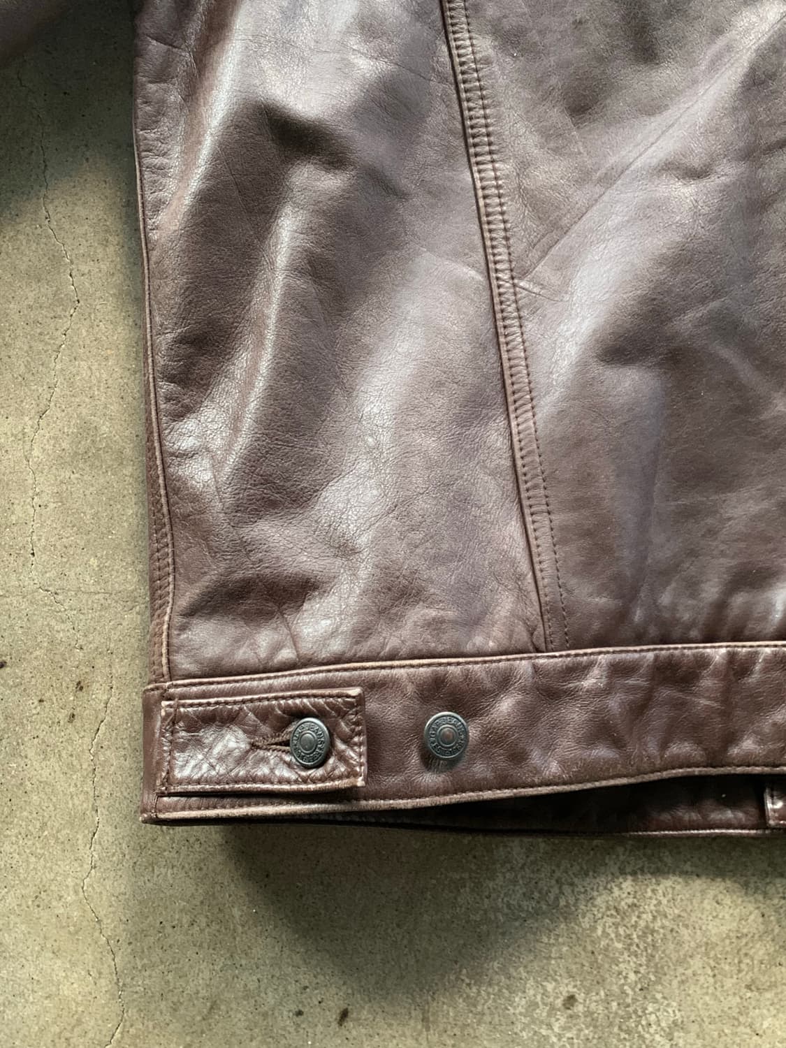 올드 갭 레더 트러커 자켓 상품이미지6