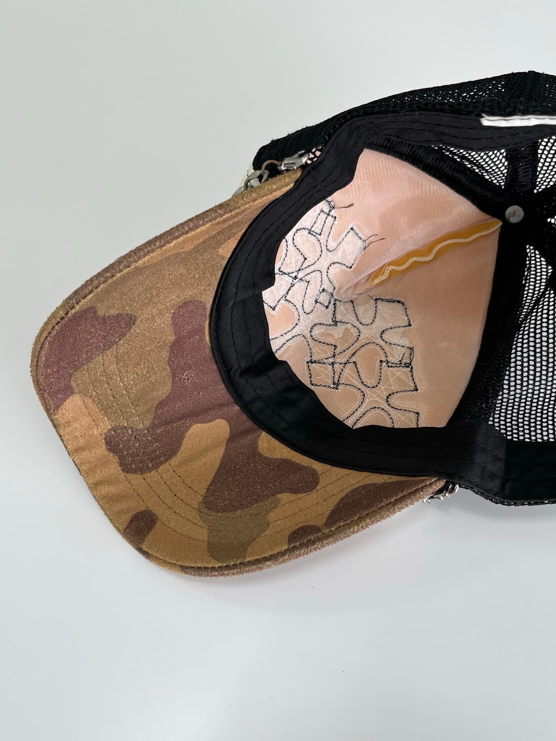 VINTAGE 크로스 패치 카모 트러커 캡 상품이미지4