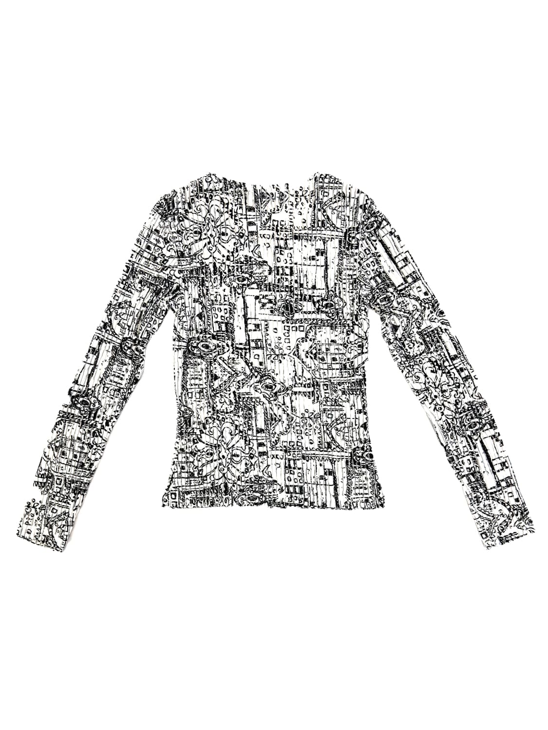 Anne Fontaine Abstract Pleated Top/ 1 상품이미지2