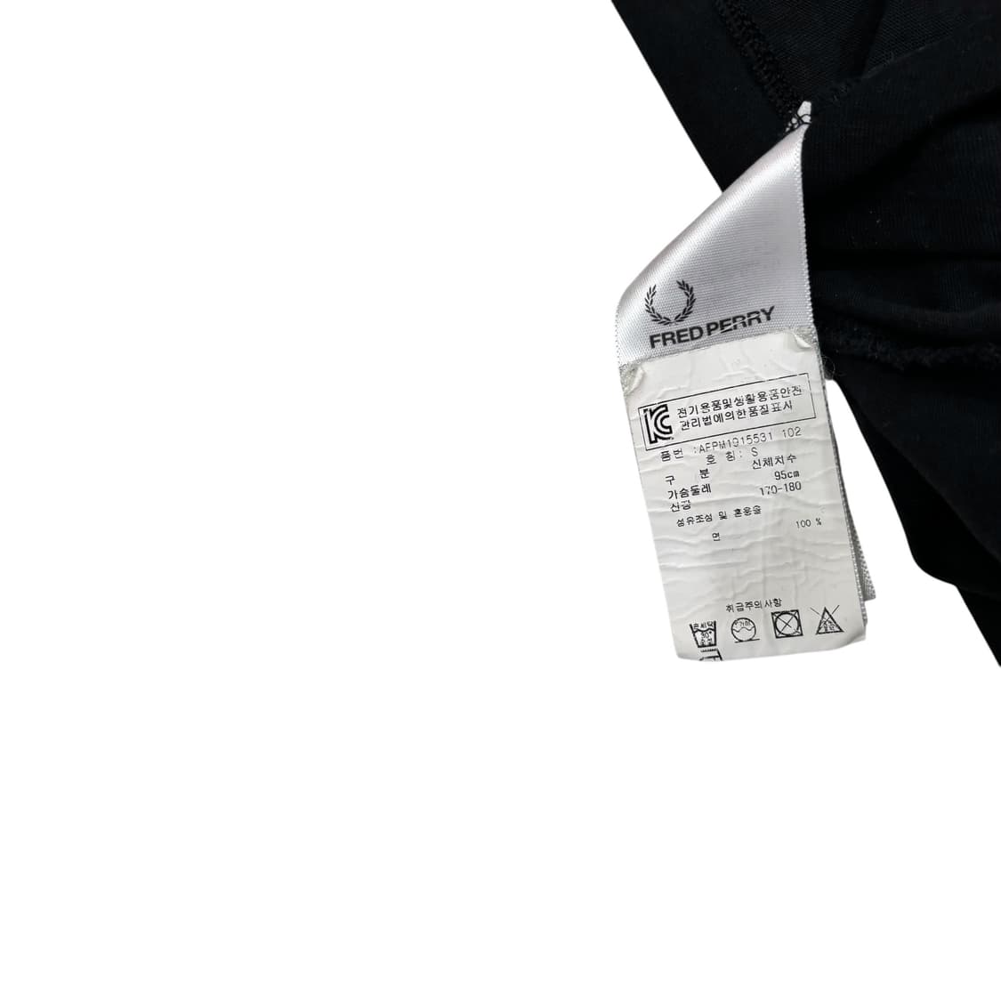 프레드페리 블랙 롱 슬리브 상품이미지4