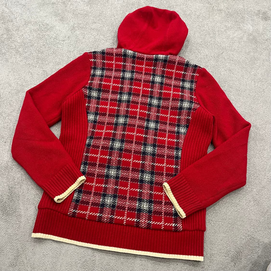 90 헤지스 골프 울 니트 후드 집업 상품이미지5