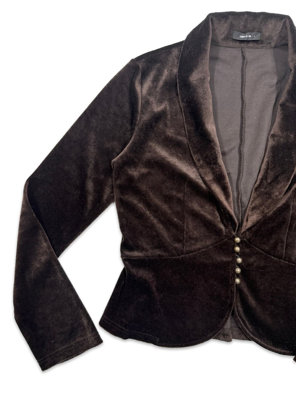 빈티지 Comme Ca Ism 브라운 벨벳 자켓 상품이미지5