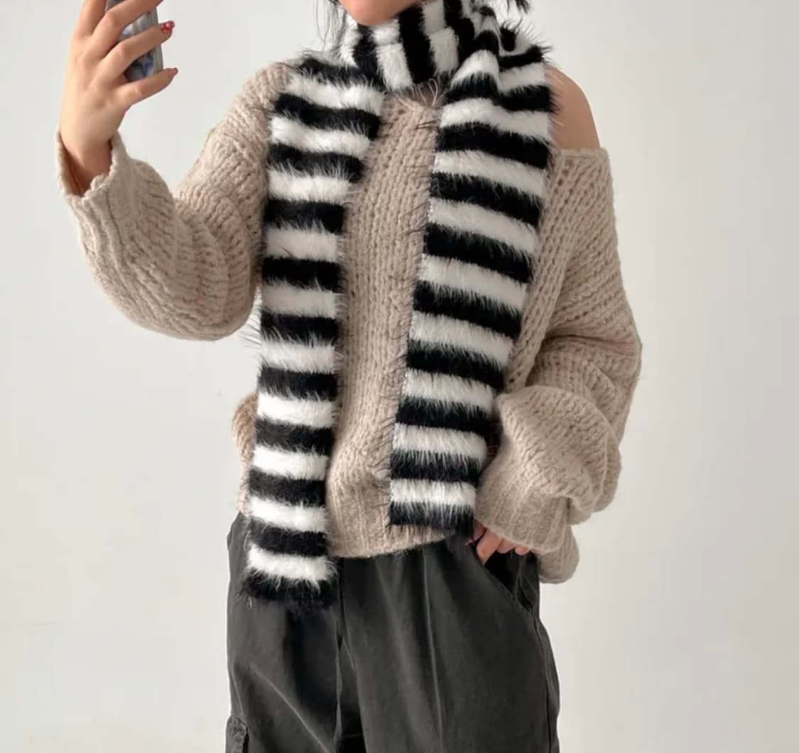 줄무늬 목도리 상품이미지3