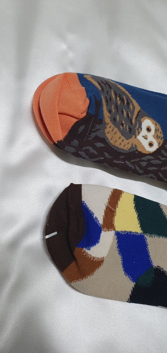 블루 그린 그레이 살구 부엉이 Bonne Maison 본메종 양말  상품이미지5