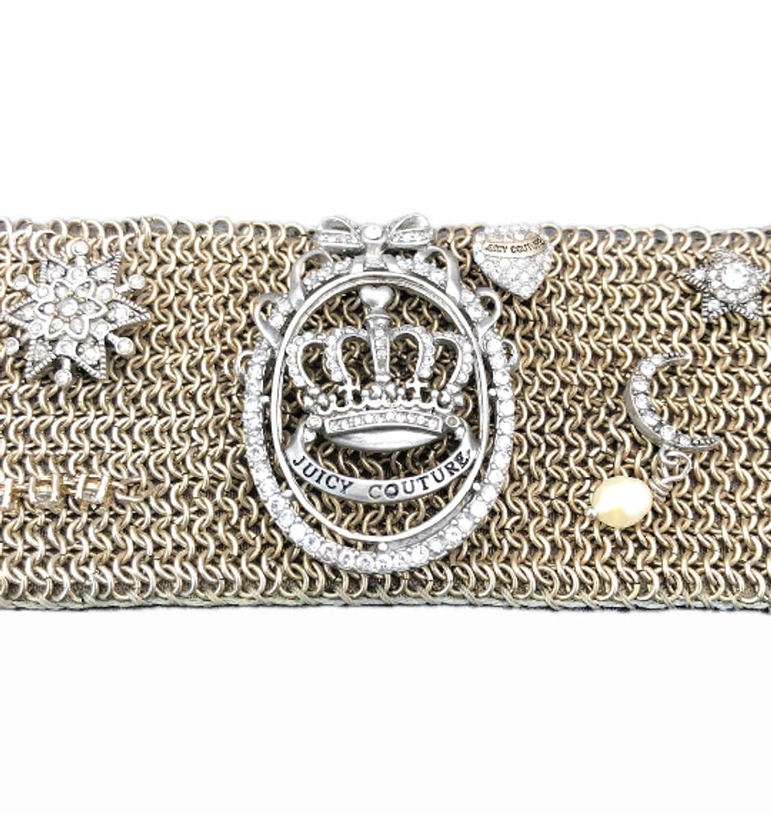 Juicy couture 쥬시 꾸뛰르 메탈 메쉬 크라운 팔찌 상품이미지1