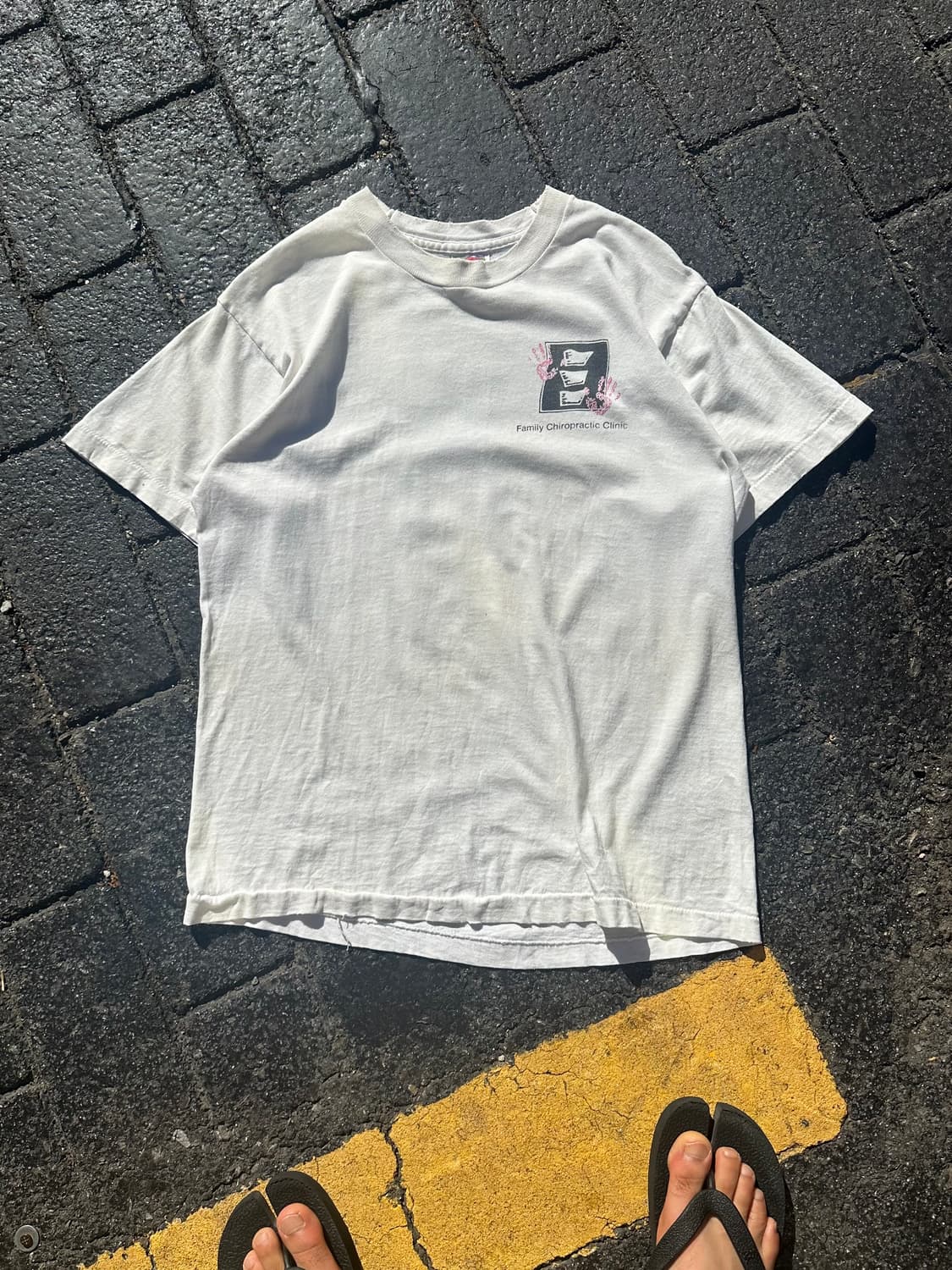 00‘s Fruit of the loom hand paint T 상품이미지4