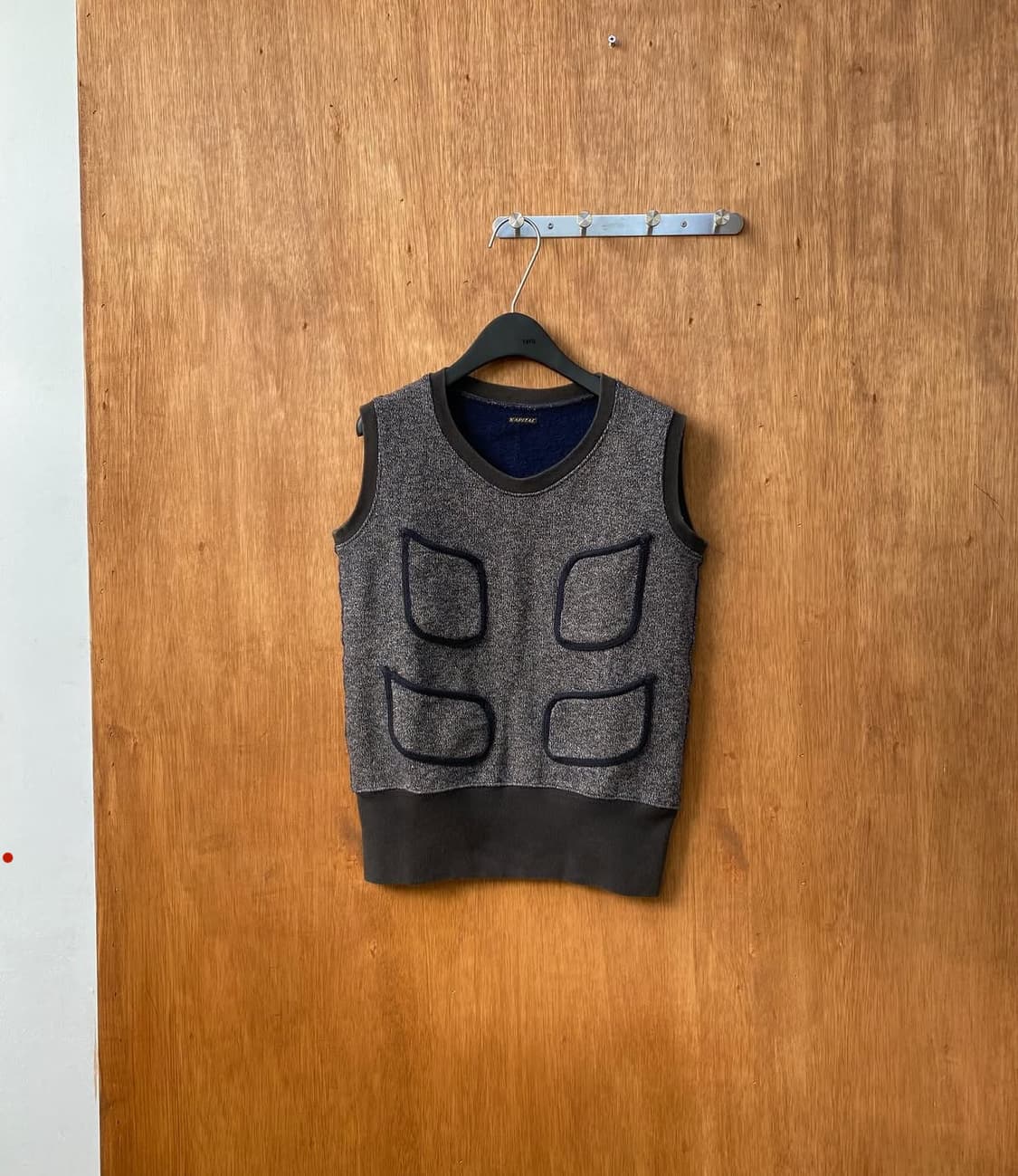 KAPITAL Multipocket Knit Vest Gray khaki 상품이미지3