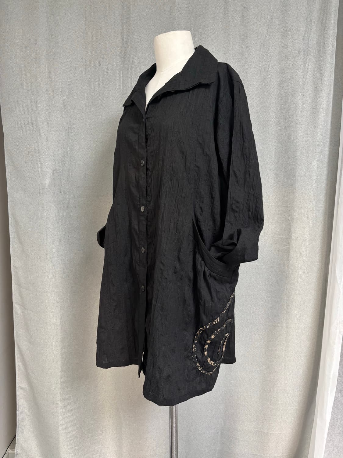 돌돌 파이핑 포인트 오버사이즈 셔츠 상품이미지8