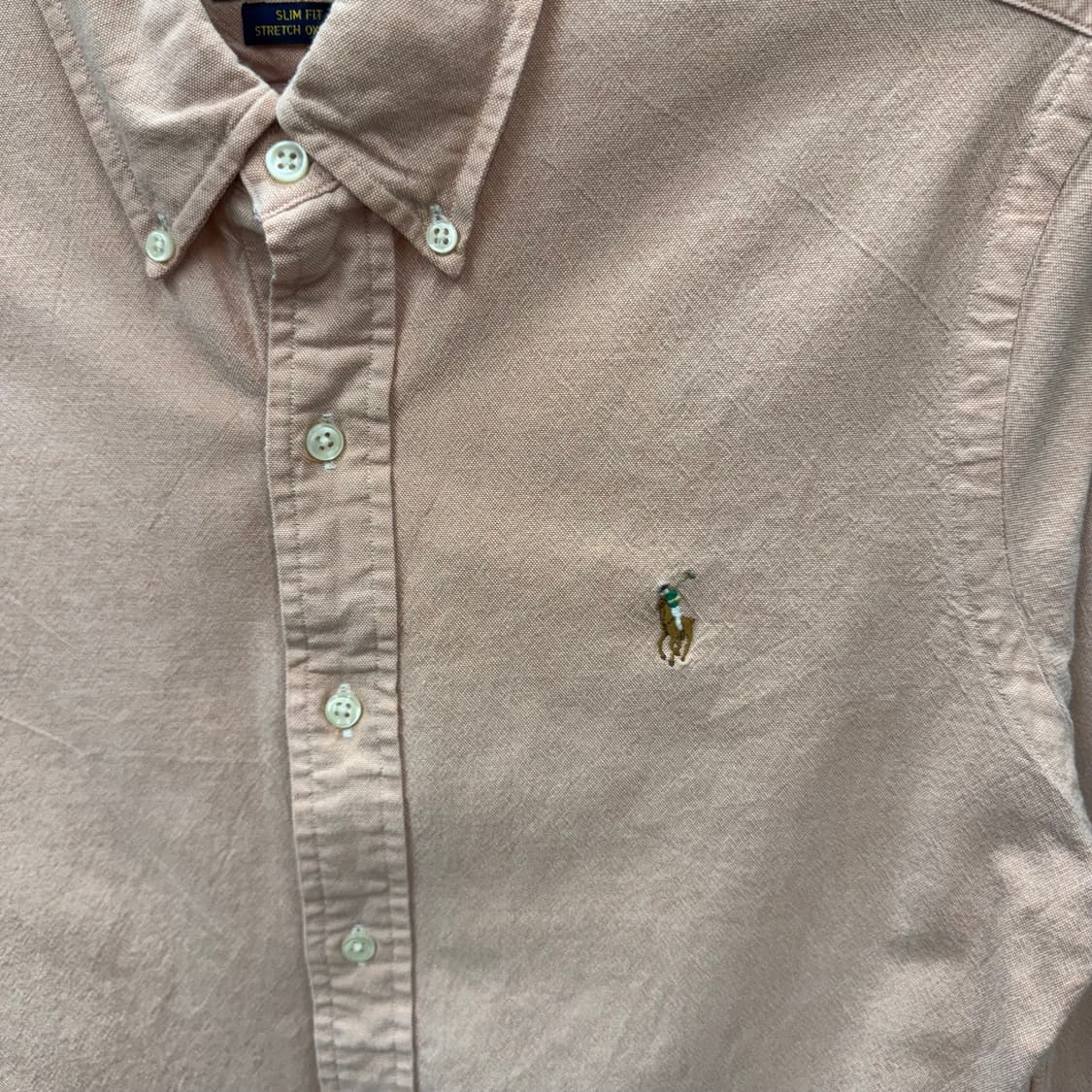 폴로 랄프로렌 솔리드 긴팔 셔츠 멀티포니 포인트 핑크 상품이미지5