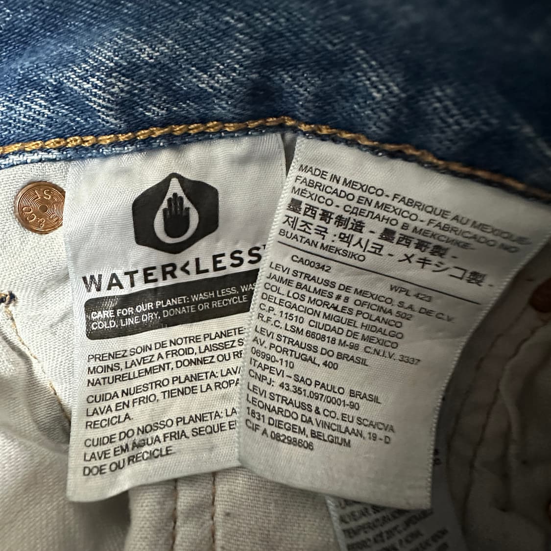 LEVI'S 501 mexico made denim jeans 상품이미지4