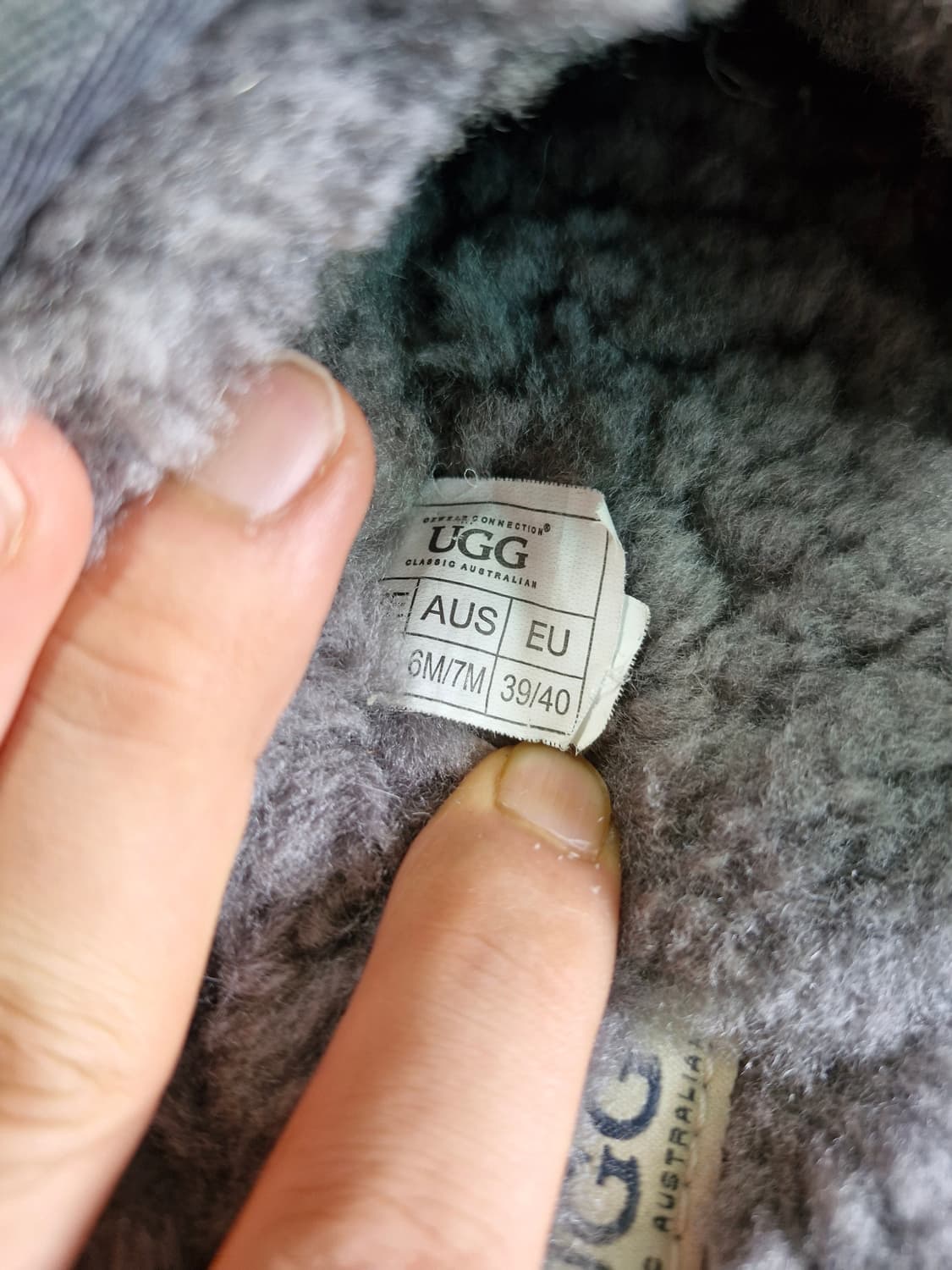 UGG 슬리퍼 회색 250mm 상품이미지5