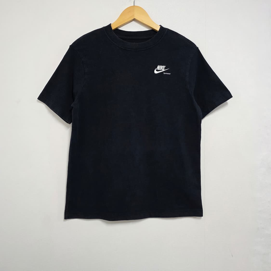 S 90-95 나이키 nsw 백프린팅 반팔티셔츠 블랙 상품이미지2