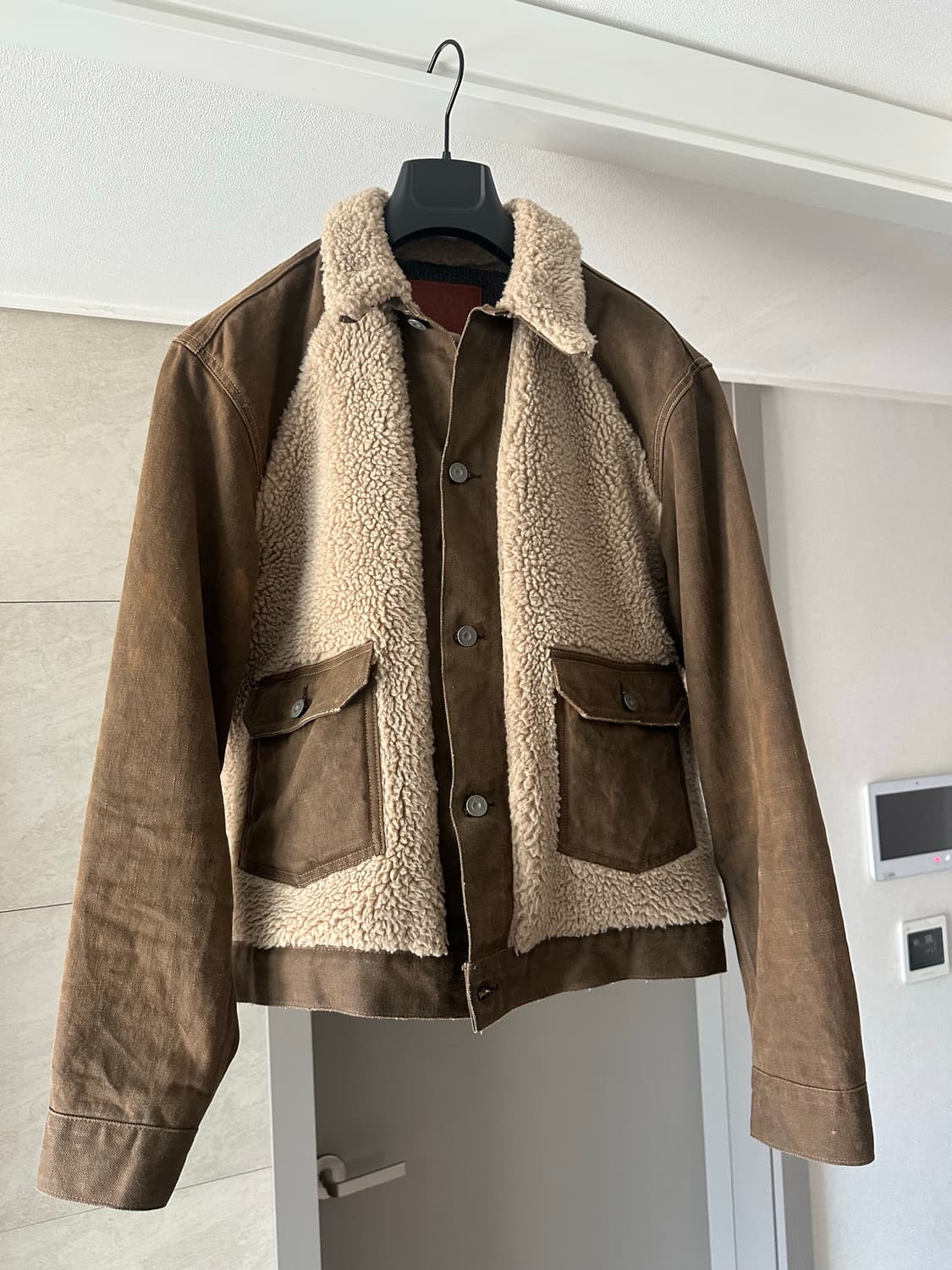 더블알엘 RRL 그리즐리자켓 브라운 L 상품이미지1