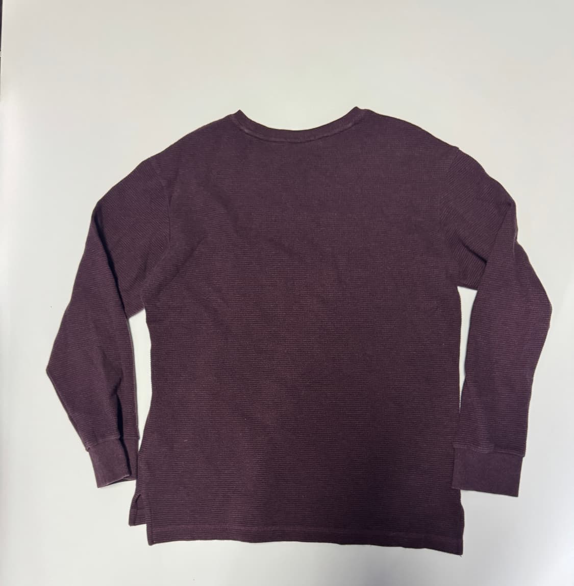 헤지스 Hazzys 22년도 와플 롱 슬리브 코튼 니트 M 상품이미지2