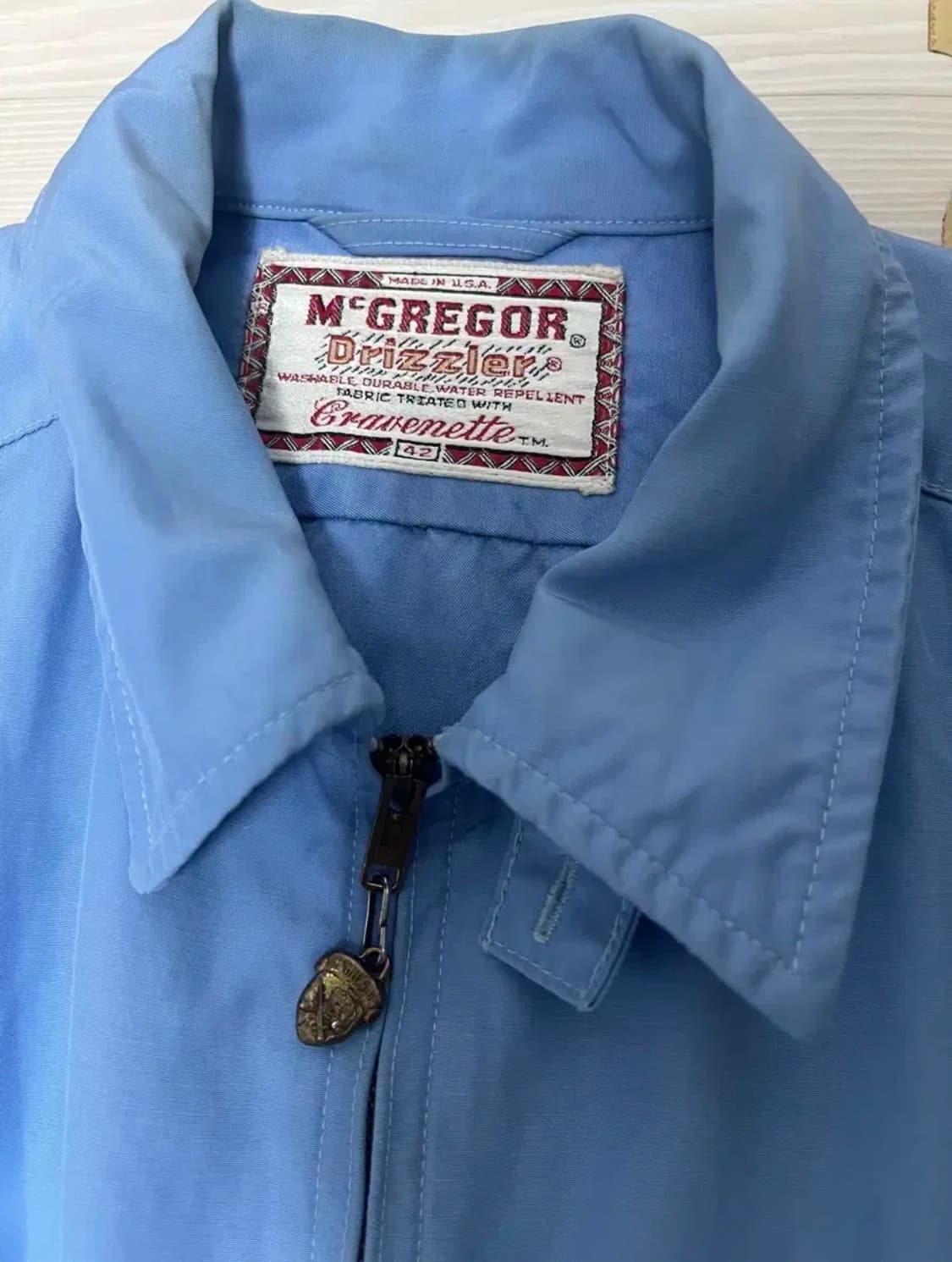 50s 맥그리거 드리즐러 42사이즈 하늘색 자켓 상품이미지3