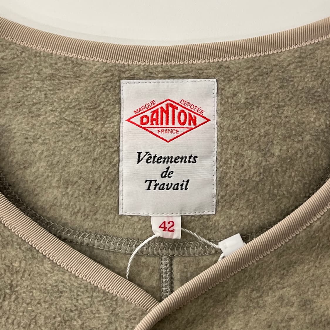 단톤 플리스 칼라리스 노카라 플리스 마블 자켓 상품이미지6