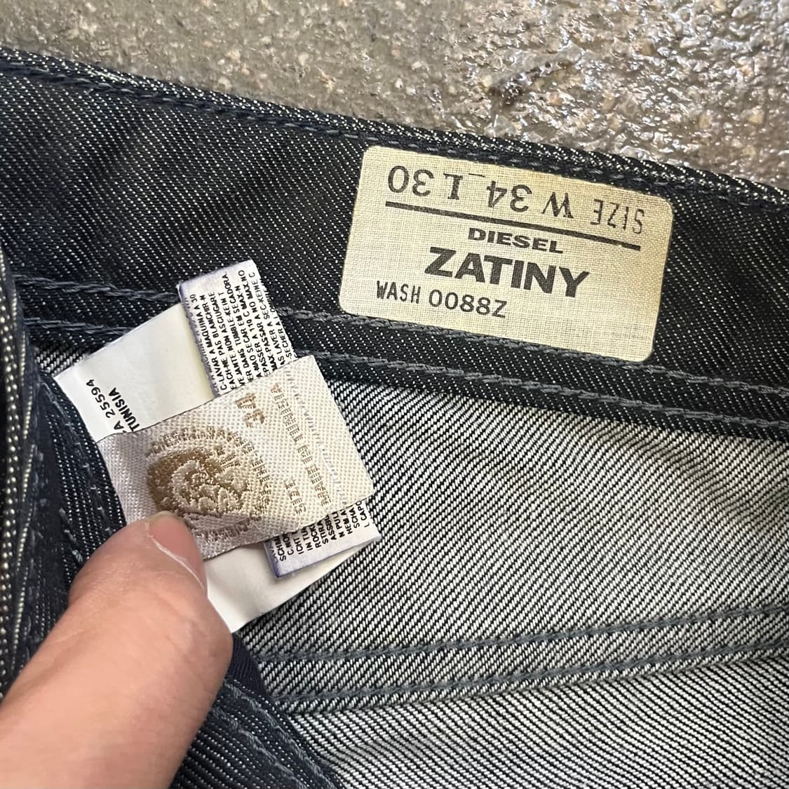 00s 디젤 자티니 블랙 데님 부츠컷 (35“) 상품이미지6