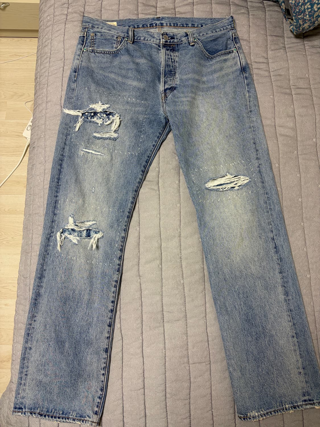 리바이스 501 터콰이즈 w:36 L:34 상품이미지1