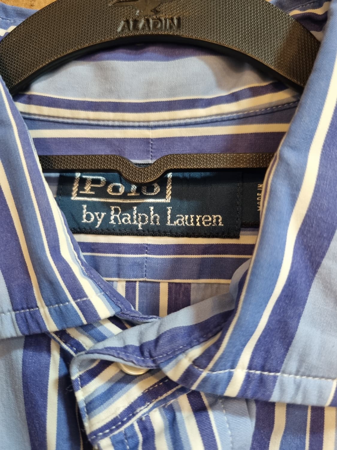 폴로 랄프로렌의 매력적인 블루 스트라이프 셔츠 상품이미지3