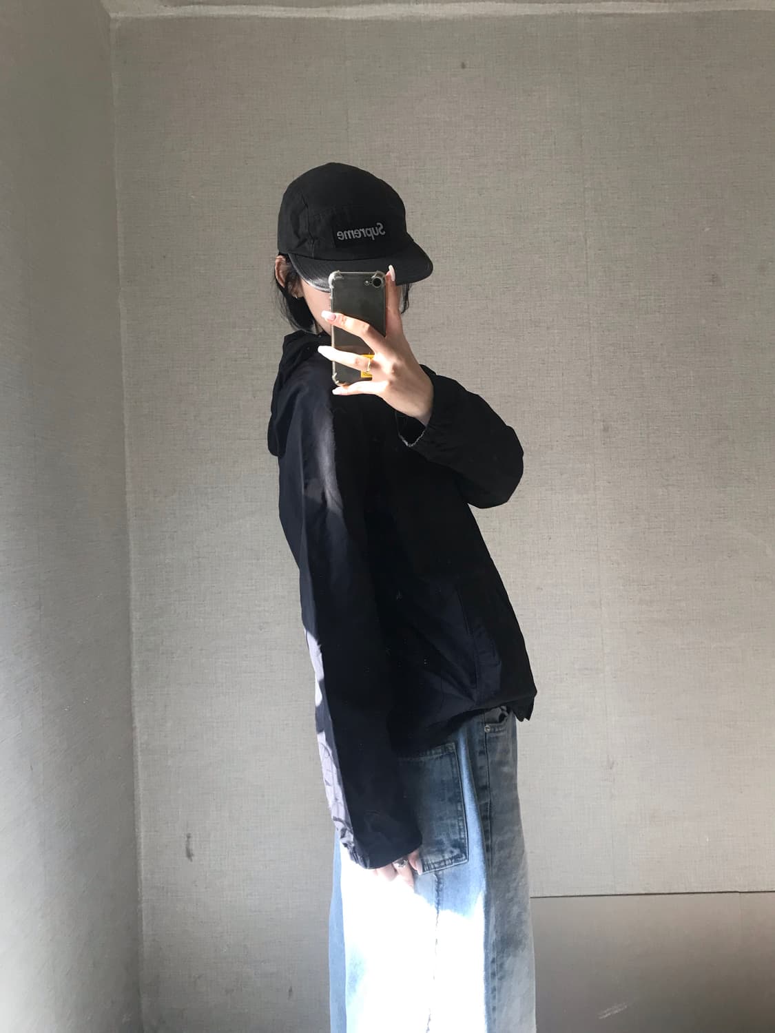 노페 블랙 바람막이 상품이미지2