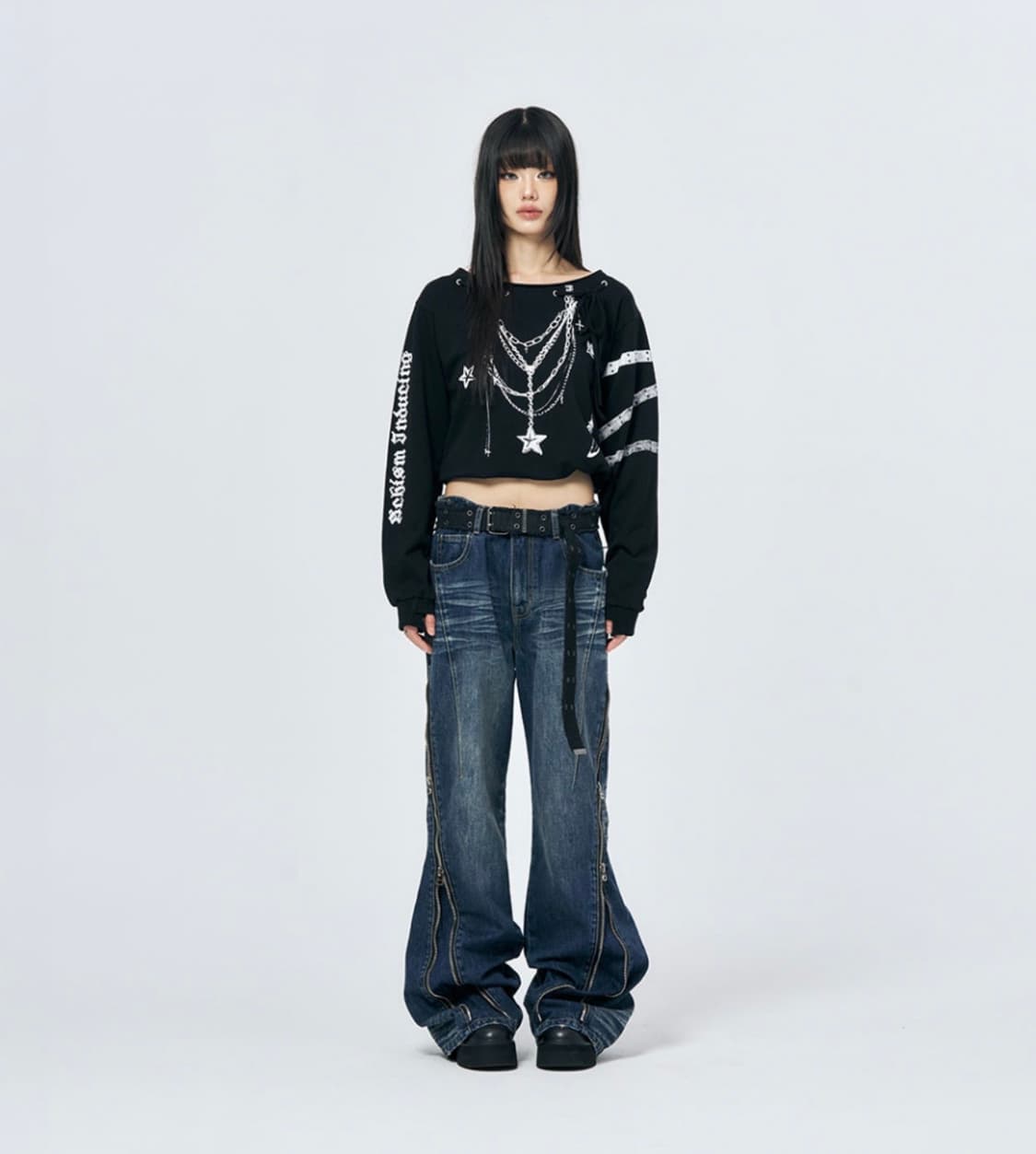 CONVERTIBLE ZIP UP JEANS BLUE 상품이미지3