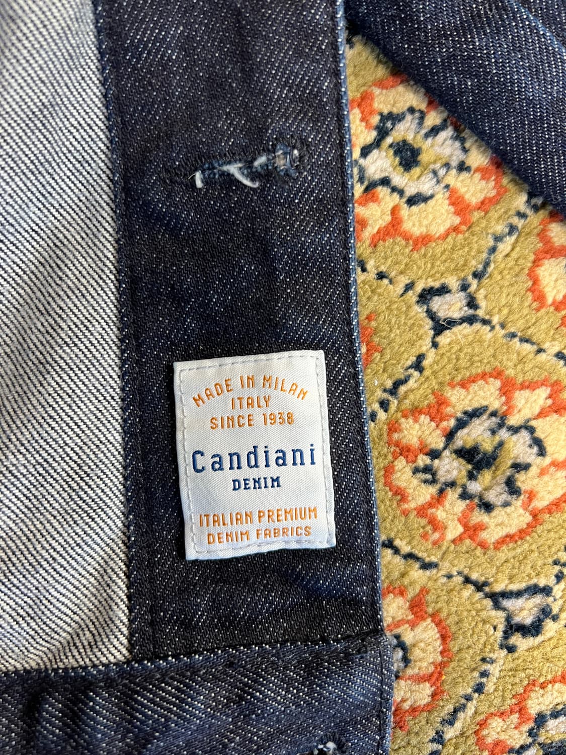 [M] CANDIANI DENIM 라이더 051 인디고 데님자켓 상품이미지6