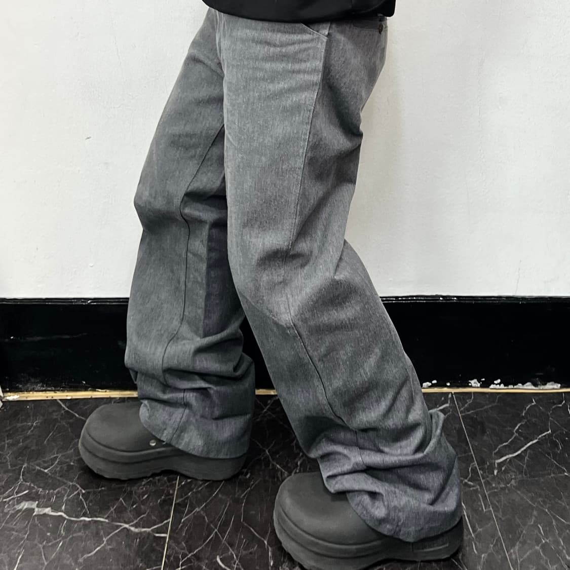 벤 데이비스 와이드 워크팬츠 그레이 상품이미지1