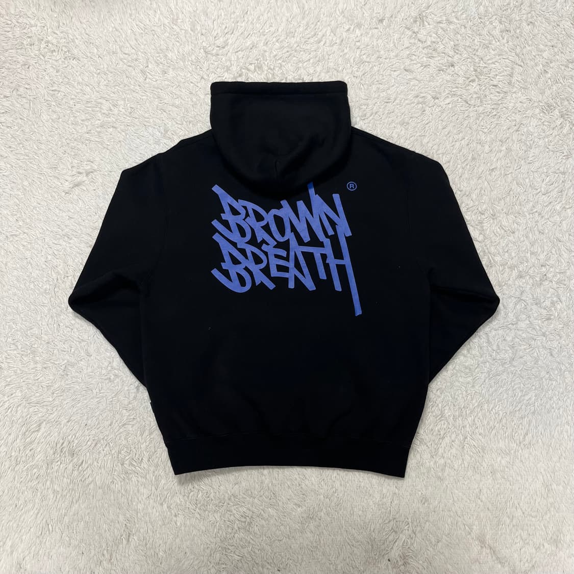 Brown Breath black hoodie 상품이미지5