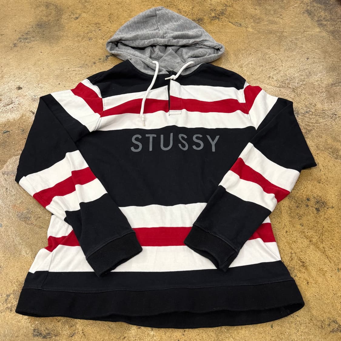 스투시 스트라이프 후드티  상품이미지2