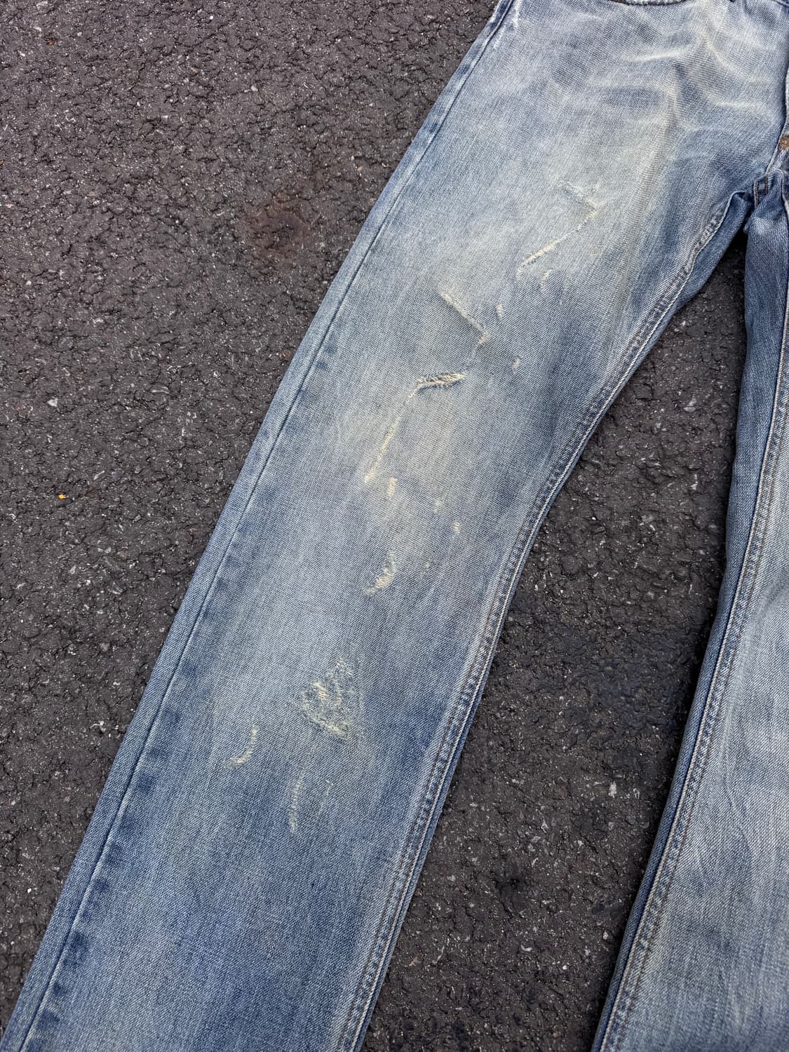 돌체앤가바나 디스트로이드 데미지 워싱 데님팬츠  상품이미지7