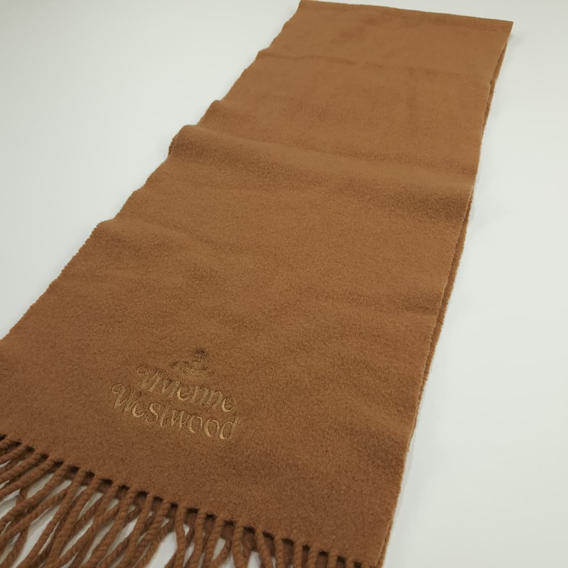 MX149 비비안 웨스트우드 브라운 울 목도리 머플러 상품이미지6