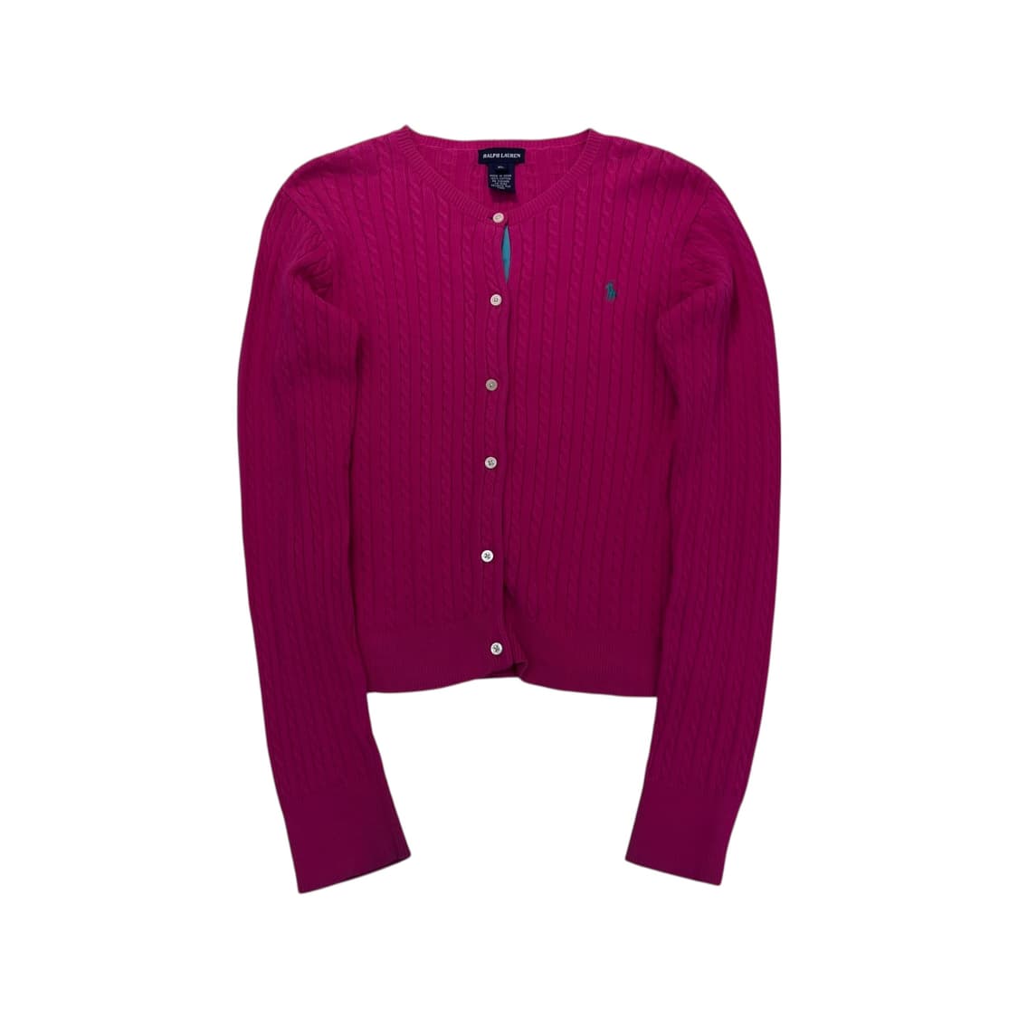 W 95 폴로랄프로렌 핑크 꽈배기 니트  상품이미지2