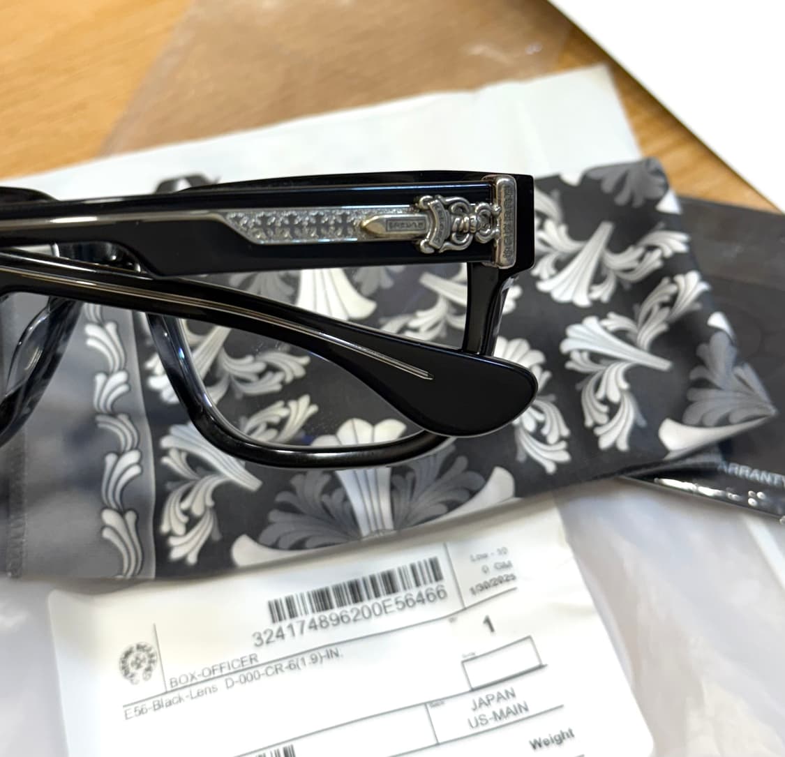 (새상품) 크롬하츠 box officer 안경 BK 컬러 상품이미지2