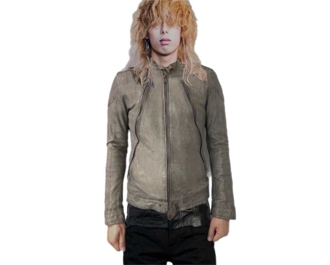 국산 Pulp Fiction 양가죽 바이커자켓 상품이미지1