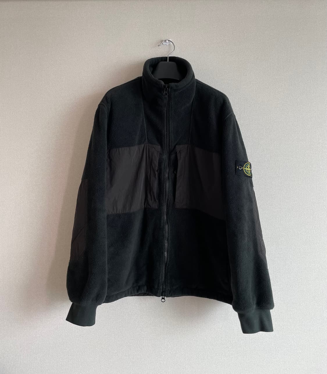 스톤아일랜드 플리스 후리스 자켓 점퍼 xl 블랙 상품이미지3