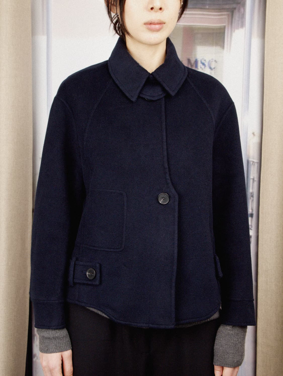 Cashmere Wool Short Jacket 상품이미지2